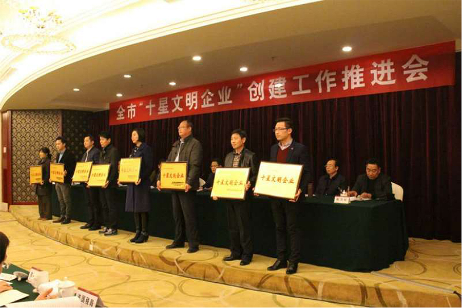 微特電子喜獲&ldquo;十星級文明企業&rdquo;授牌